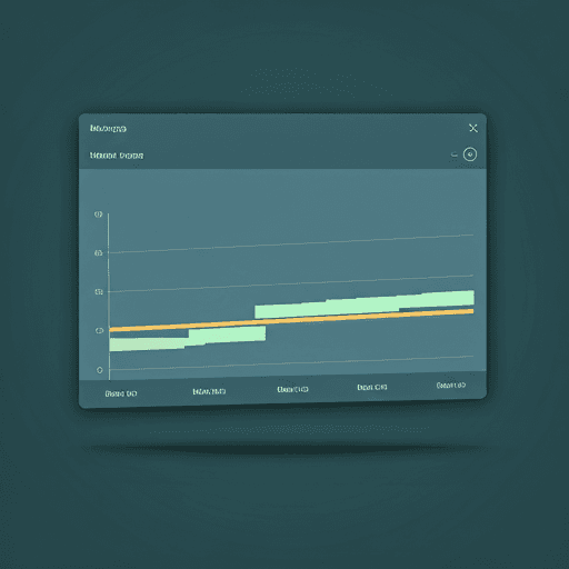 Abstract data visualization dashboard UI