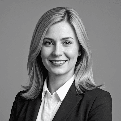 Grayscale professional headshot of male CEO